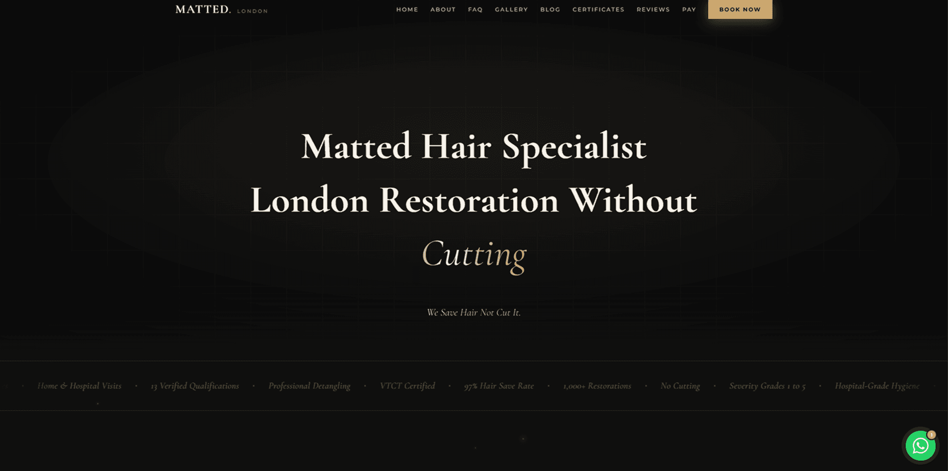 Matted — Matted Hair Specialist London, website built by ORD Studio